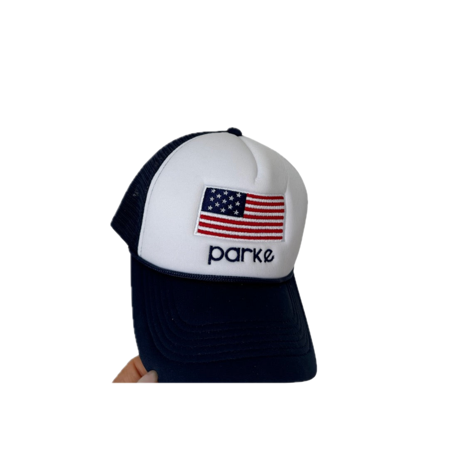 American Flag Trucker Hat