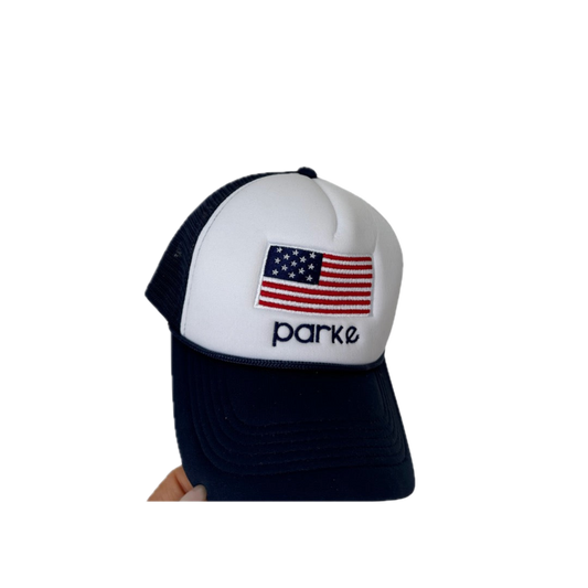 American Flag Trucker Hat