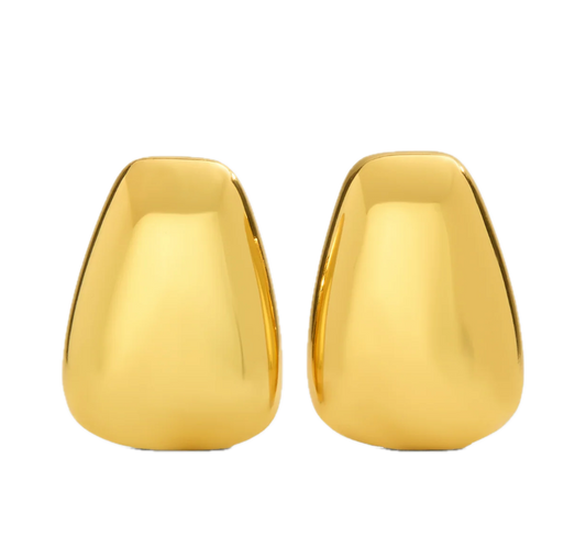 parke x aureum gold earring flat lay -gold