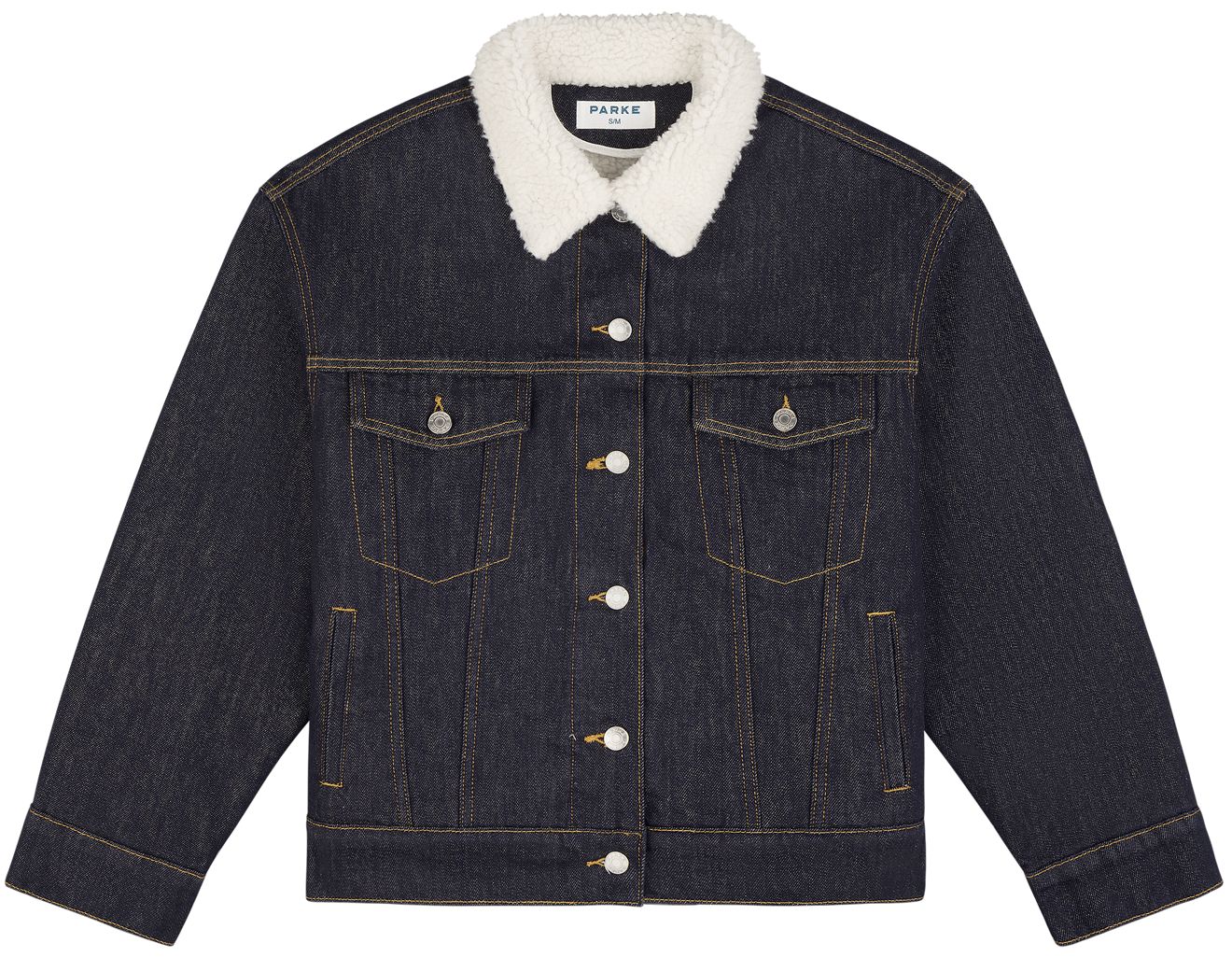 Oversized Sherpa Lined Denim Jacket – PARKE