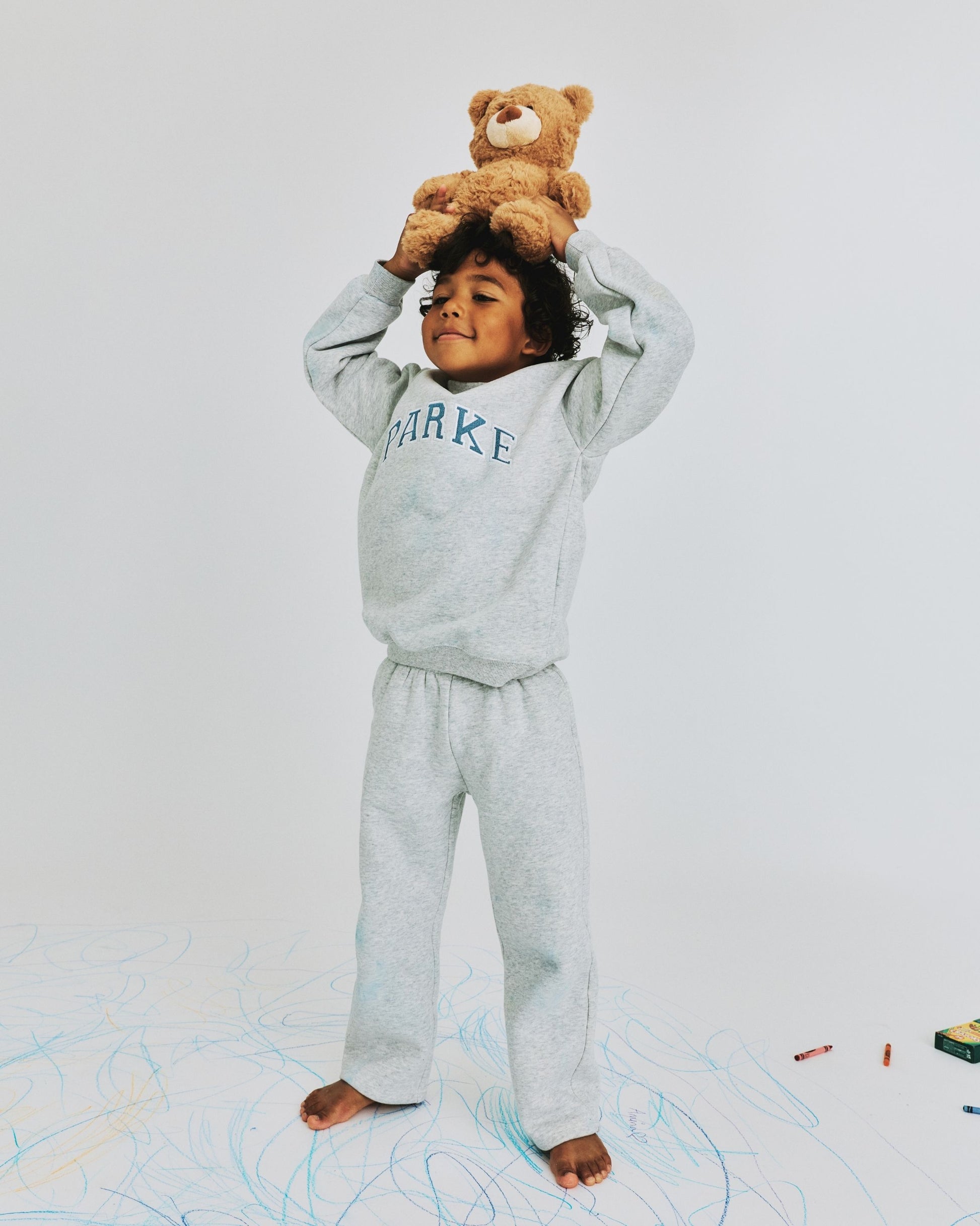 Kids Boxer Sweatpants - Classic Grey