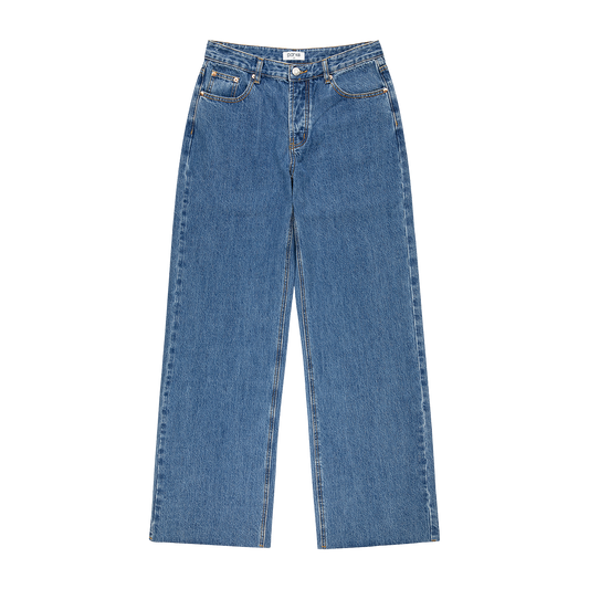 Low Rise Baggy Jeans - Medium Wash