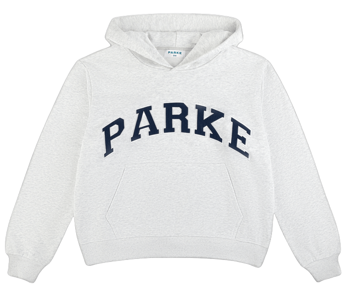 OG Varsity Hoodie Sweatshirt - Classic Grey + Denim