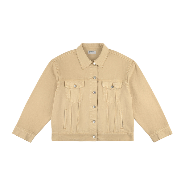 Oversized Denim Jacket - Camel – PARKE