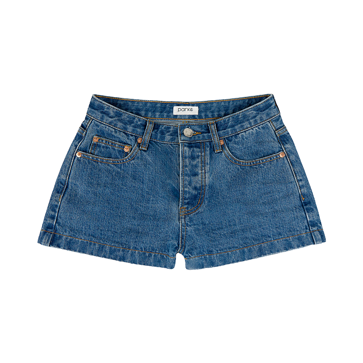 Denim Mini Shorts - Medium Wash