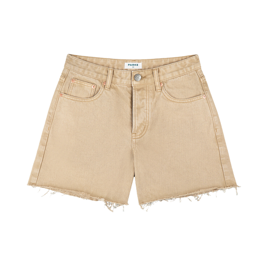 Long Baggy Shorts - Camel