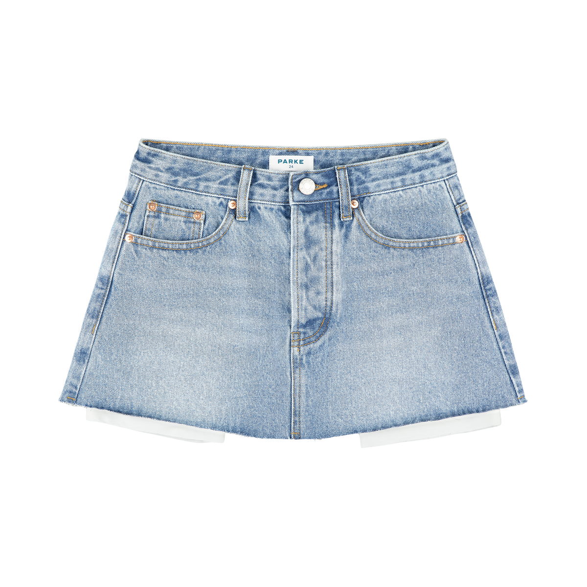 Denim Mini Skirt - Vintage Wash
