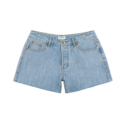 Light Wash Baggy Shorts