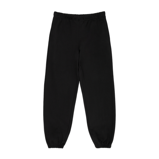 unisex sweats flat lay - black