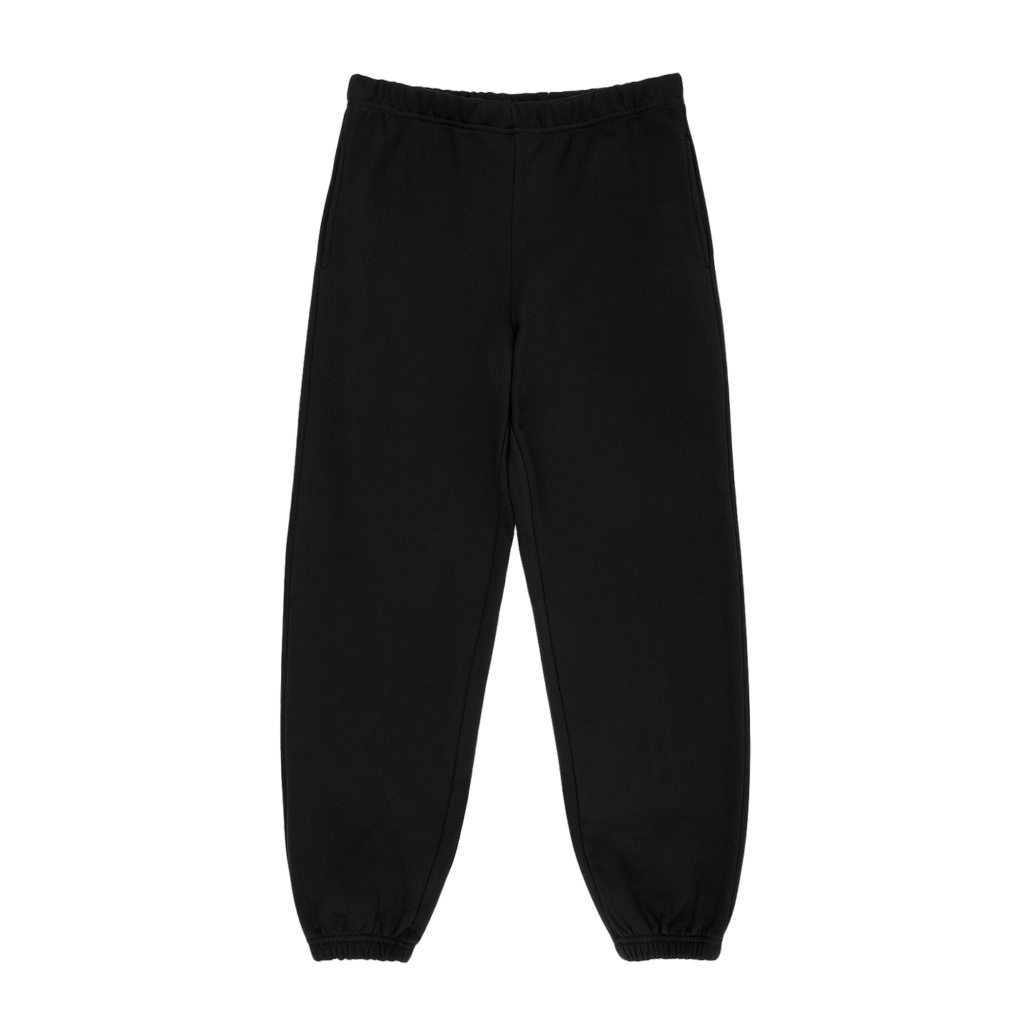 unisex sweats flat lay - black