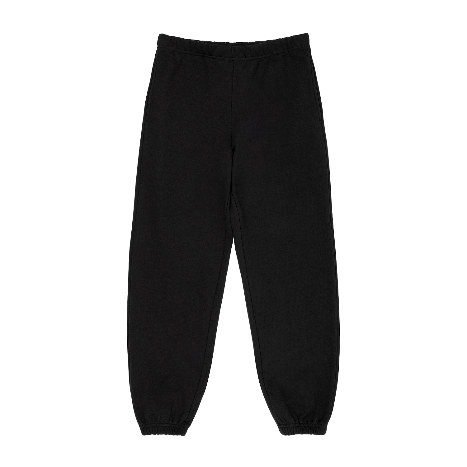 unisex sweats flat lay - black