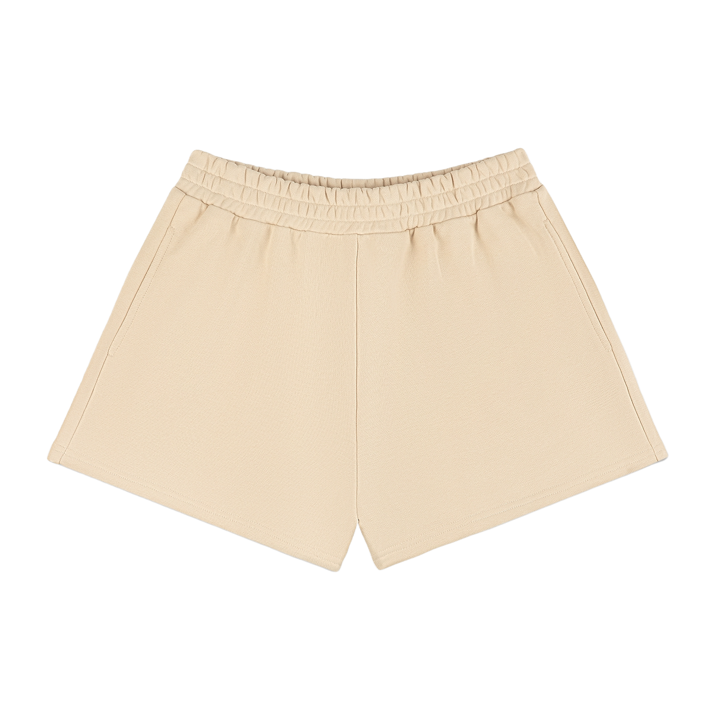 dune french terry sweat short flat lay- dune