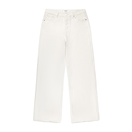 White Low Rise Baggy Jean