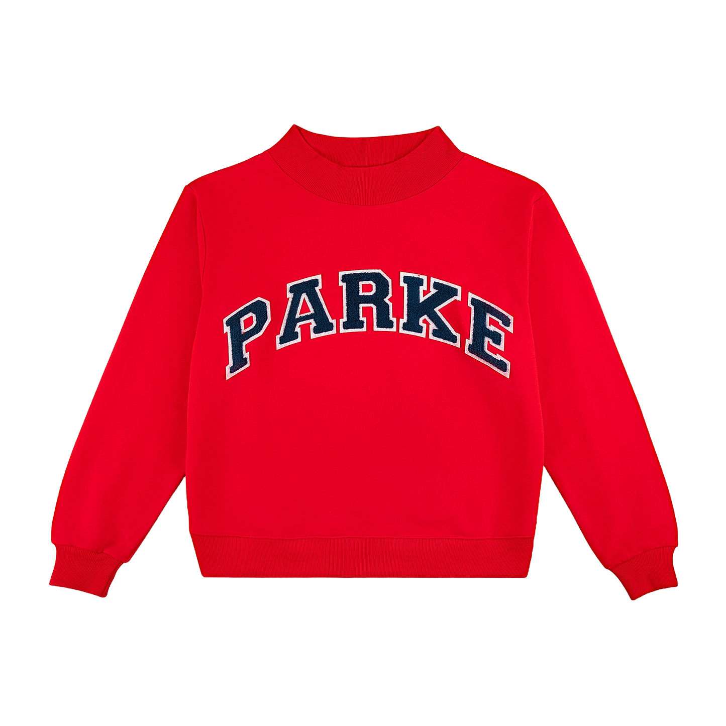 Chenille Varsity Mockneck Sweatshirt