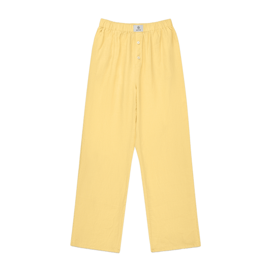 linen boxer pant flat lay -sunshine