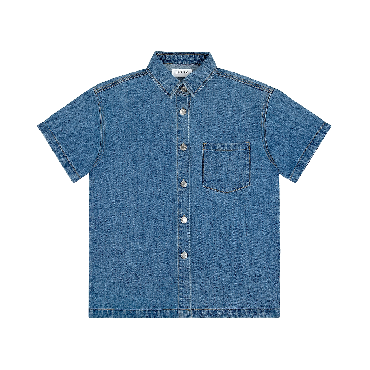 Short Sleeve Denim Shirt