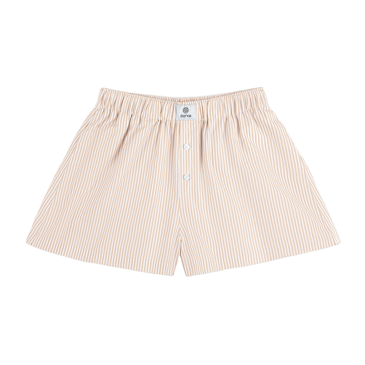 striped boxer shorts flat lay - dune stripe