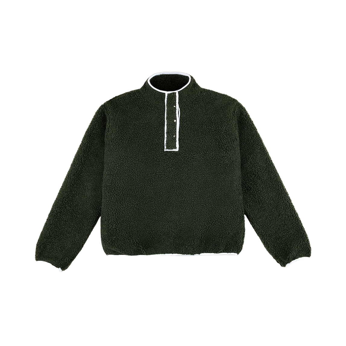 hunter green hooded fleece flat lay - hunter green