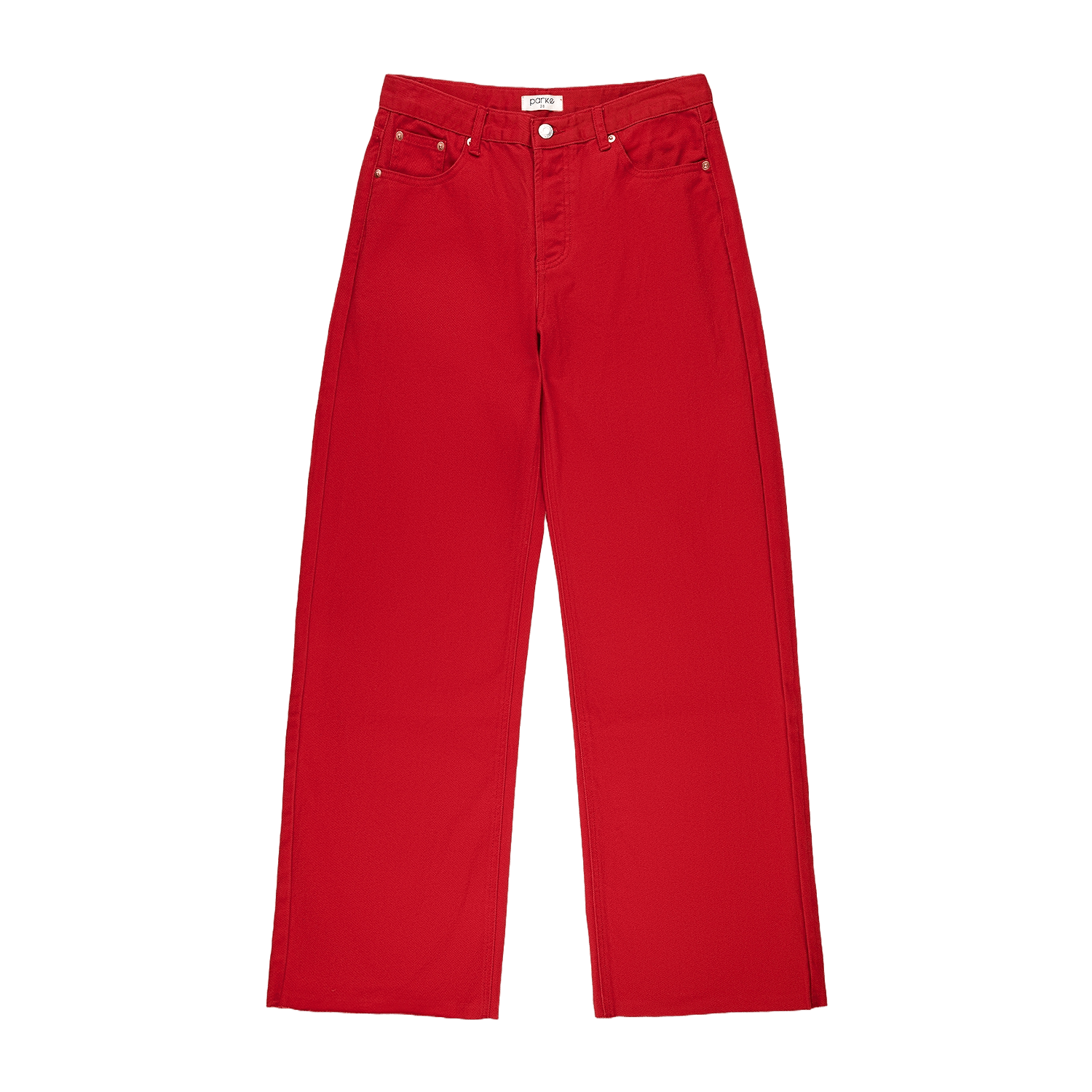 flat lay low rise baggy jean - washed red