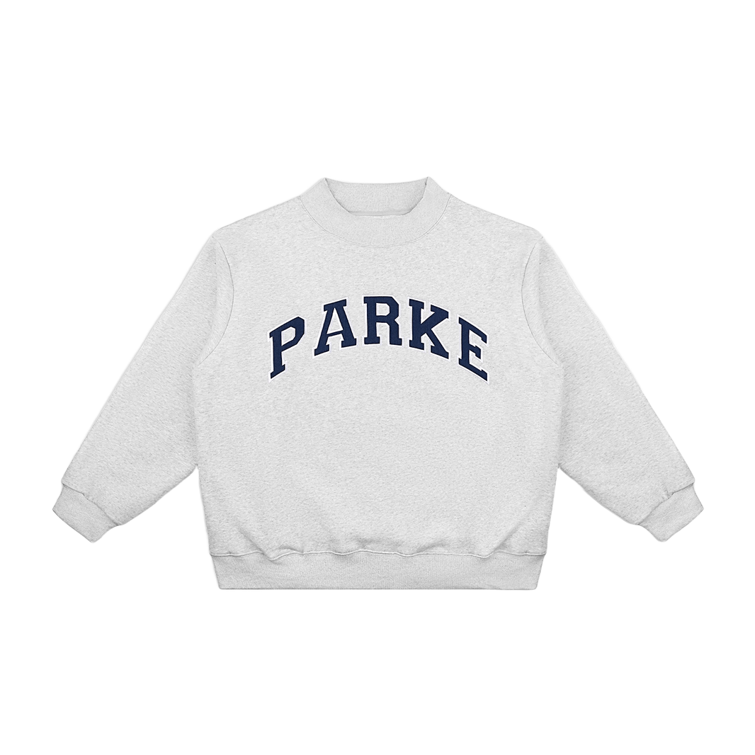 'Jesus' embroidered mockneck sweatshirt | lavender