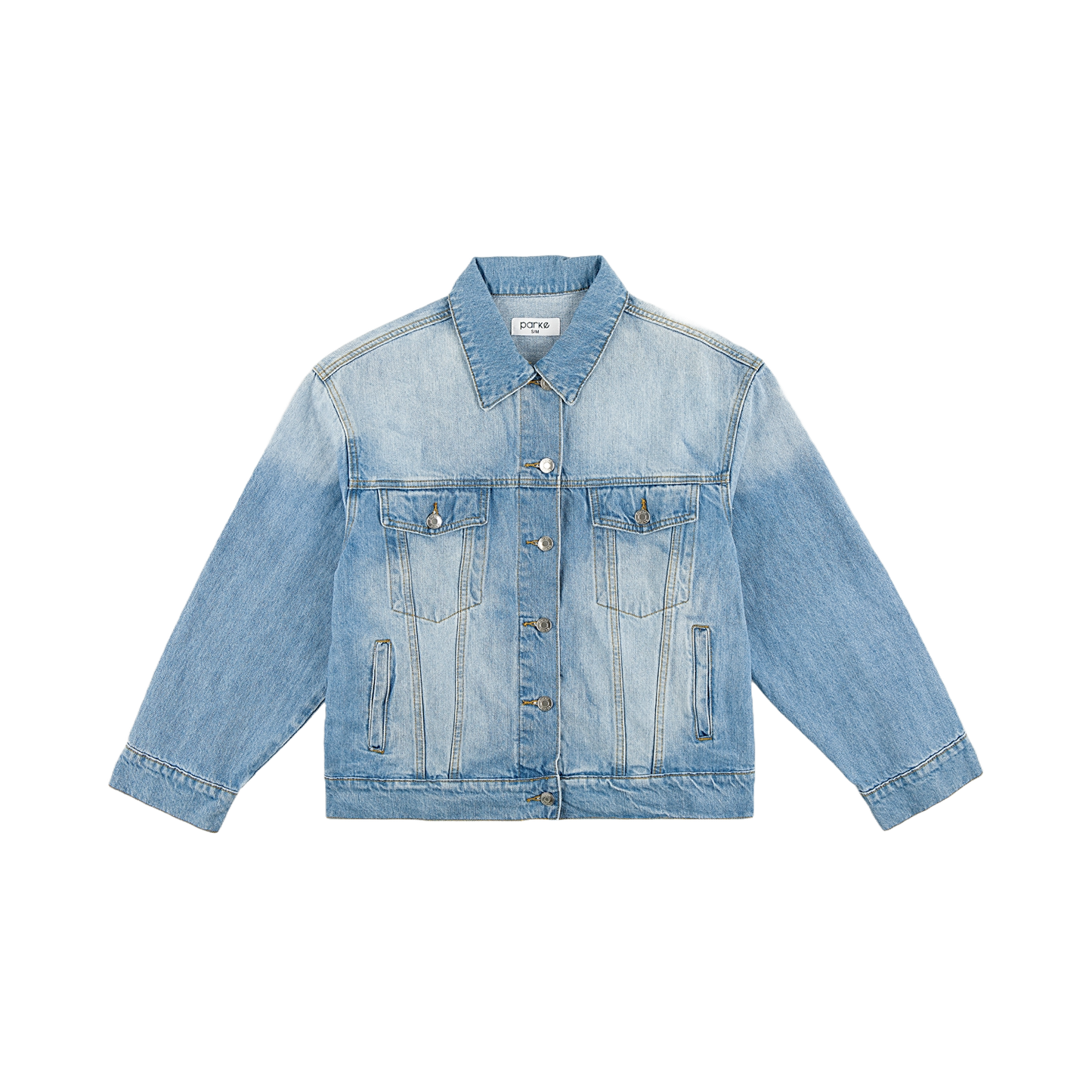 Light Wash Oversized Jean Jacket