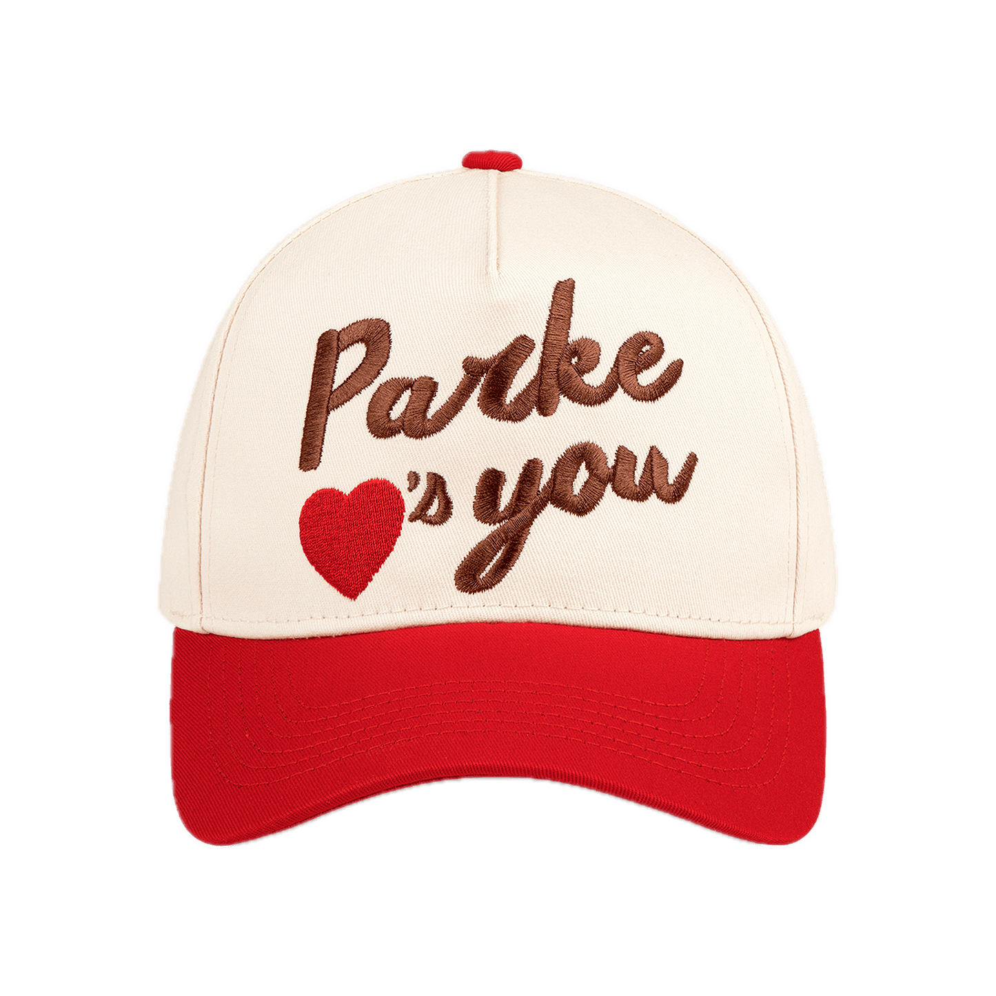 parke loves you hat- cream