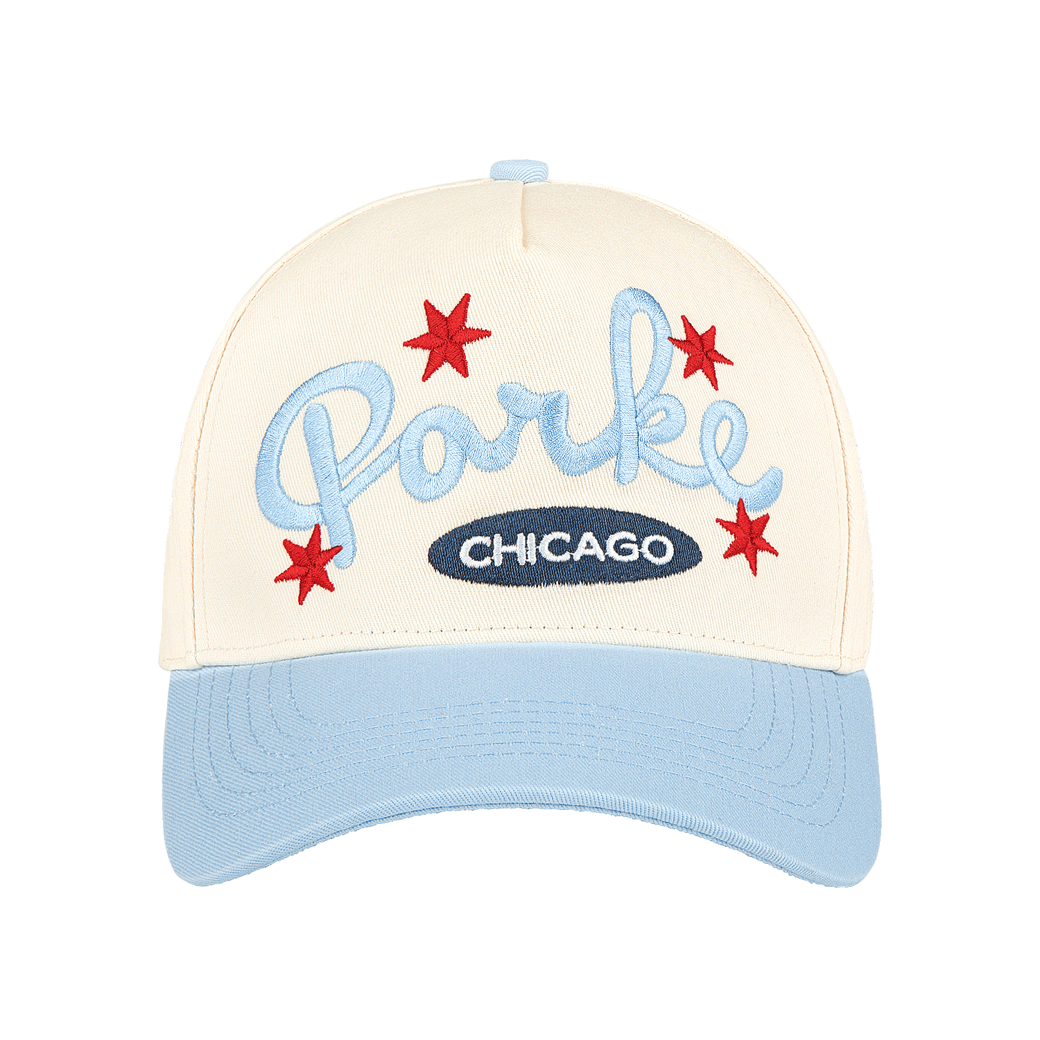 Cities Hat Chicago flat lay -blue