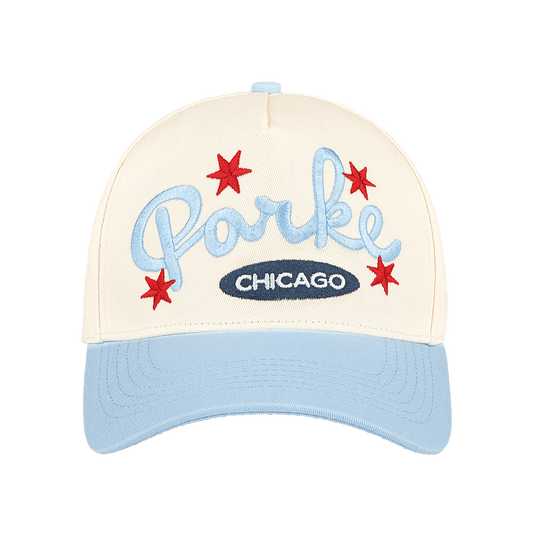 Cities Hat Chicago flat lay -blue