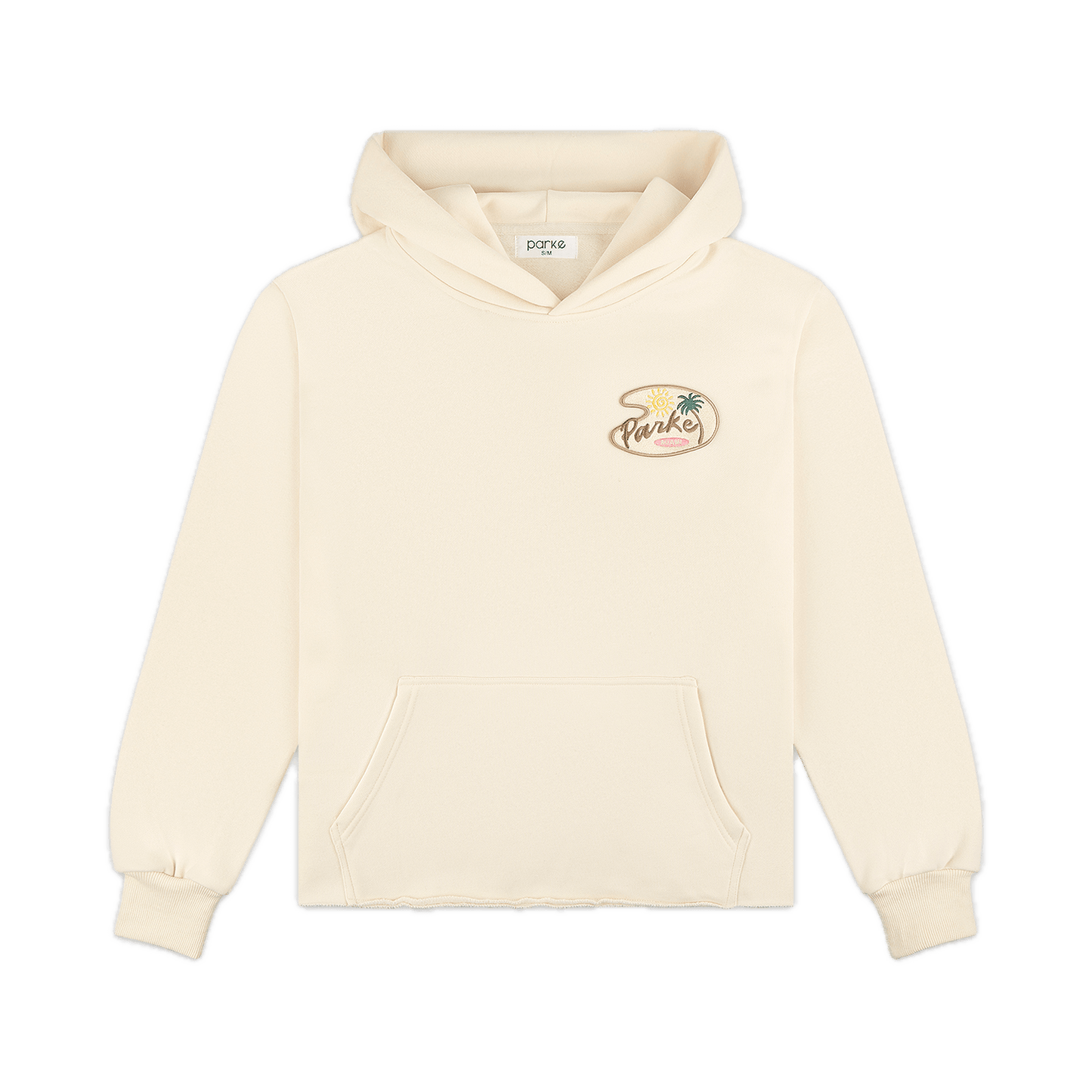 bayside hoodie flat lay - cream