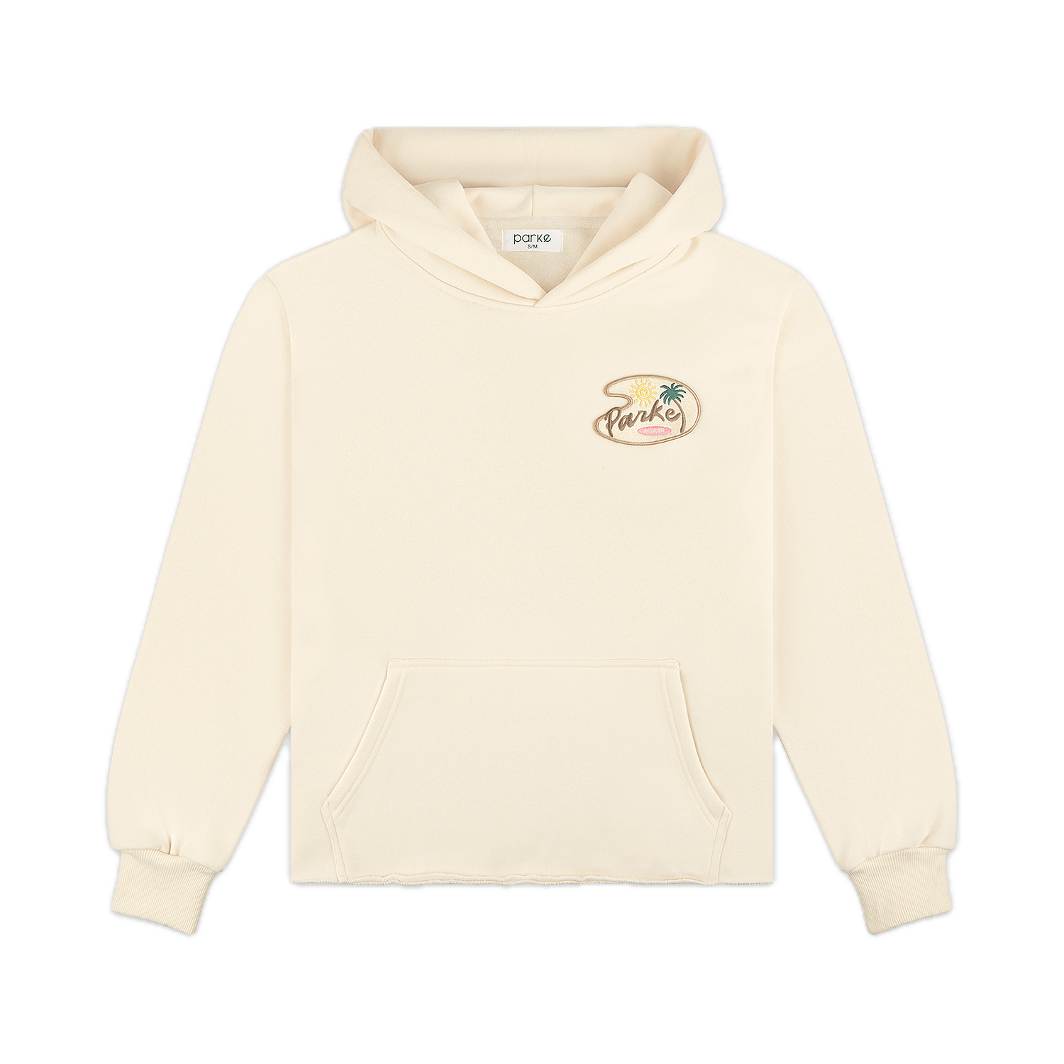 bayside hoodie flat lay - cream