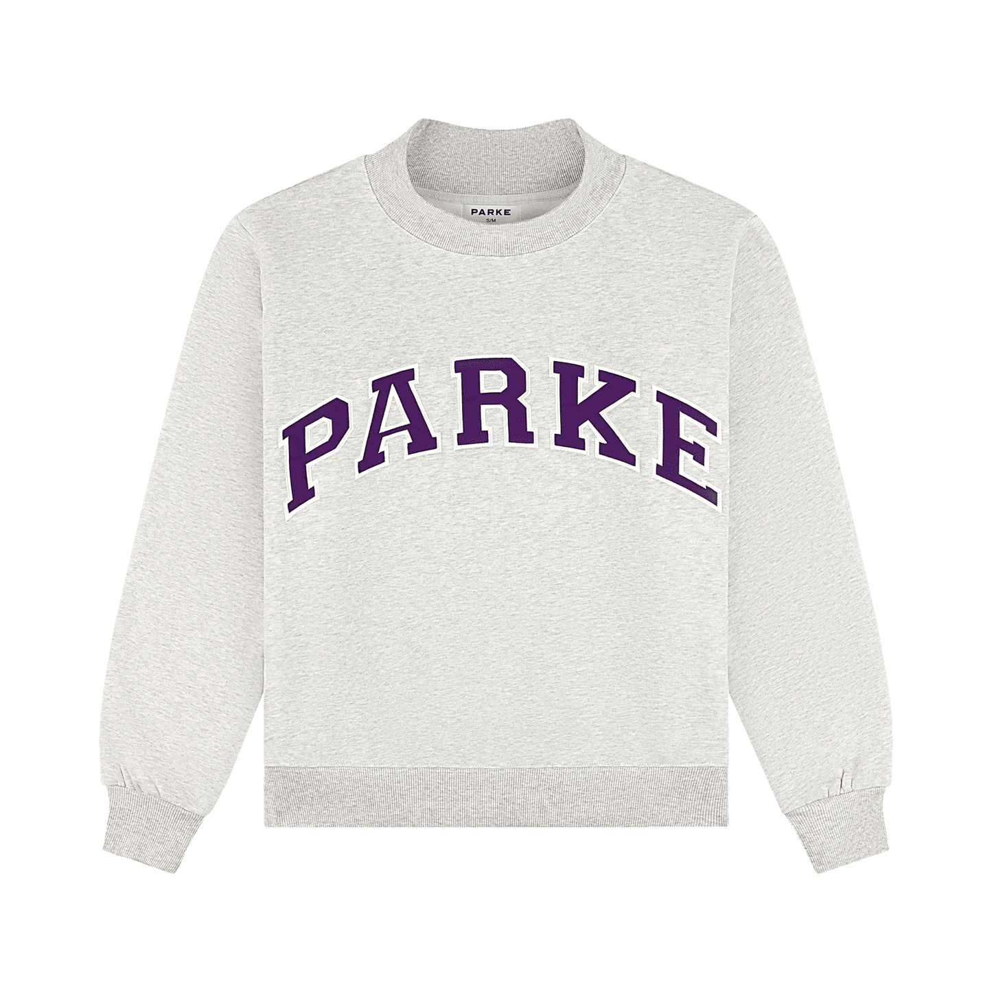 Varsity Mockneck - Classic Grey + Amethyst