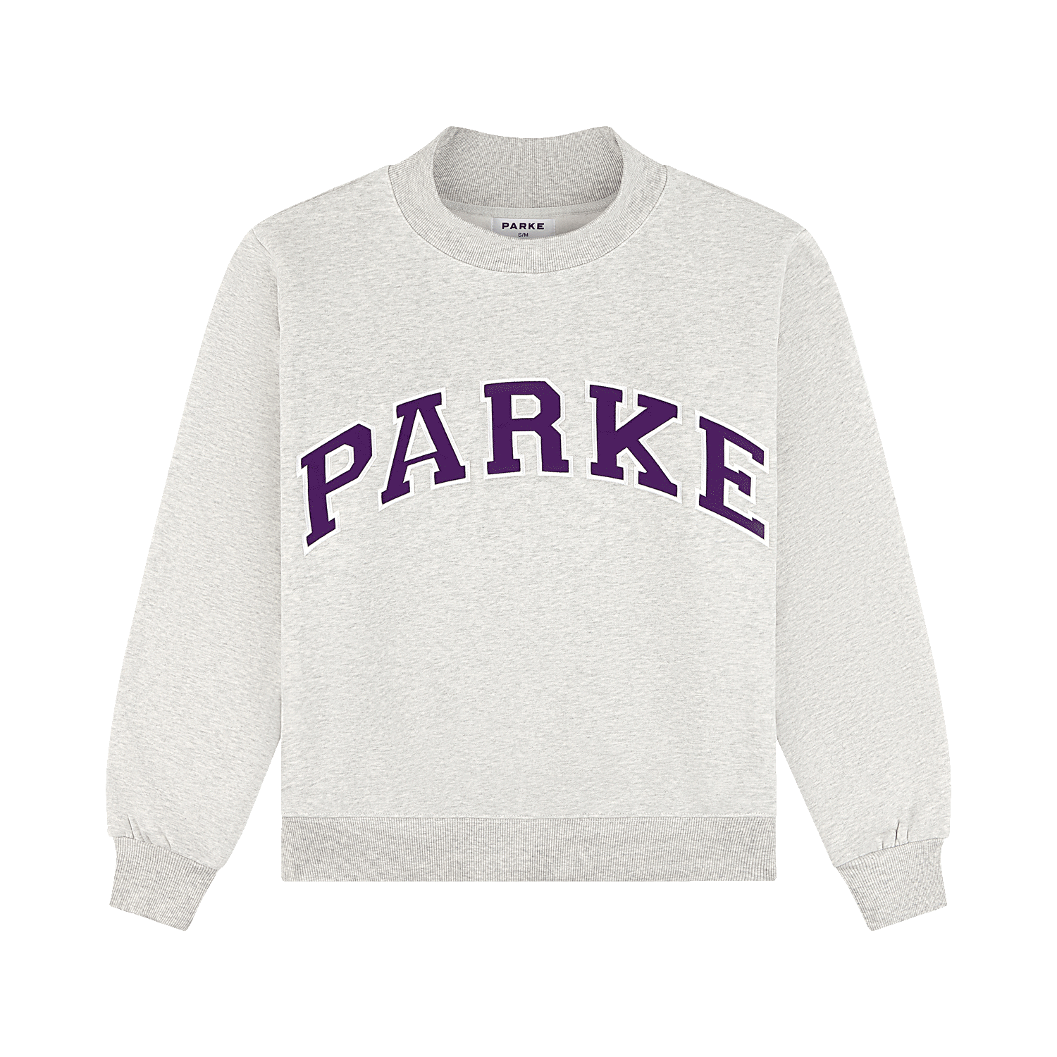 Varsity Mockneck - Classic Grey + Amethyst