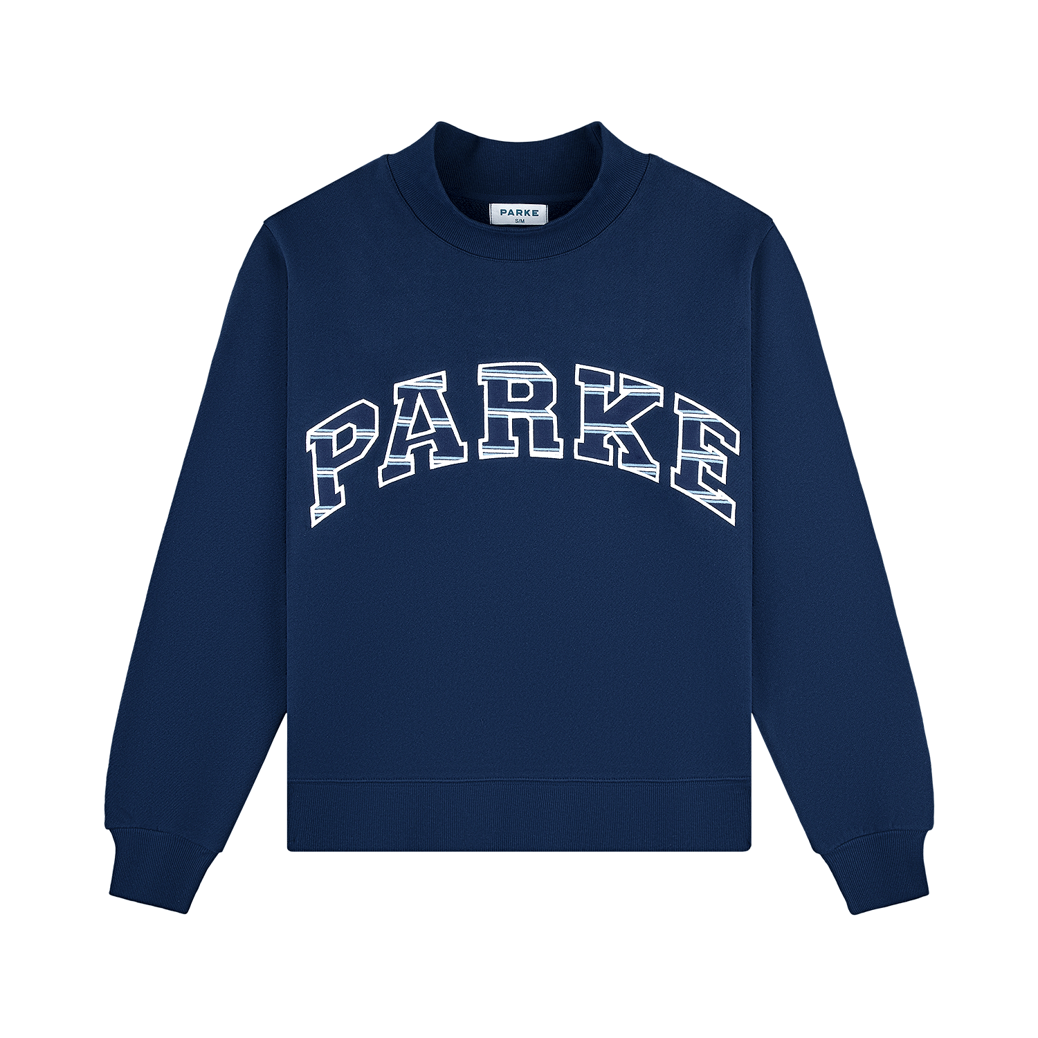 Maggie & Emma Heritage Varsity Mockneck -denim