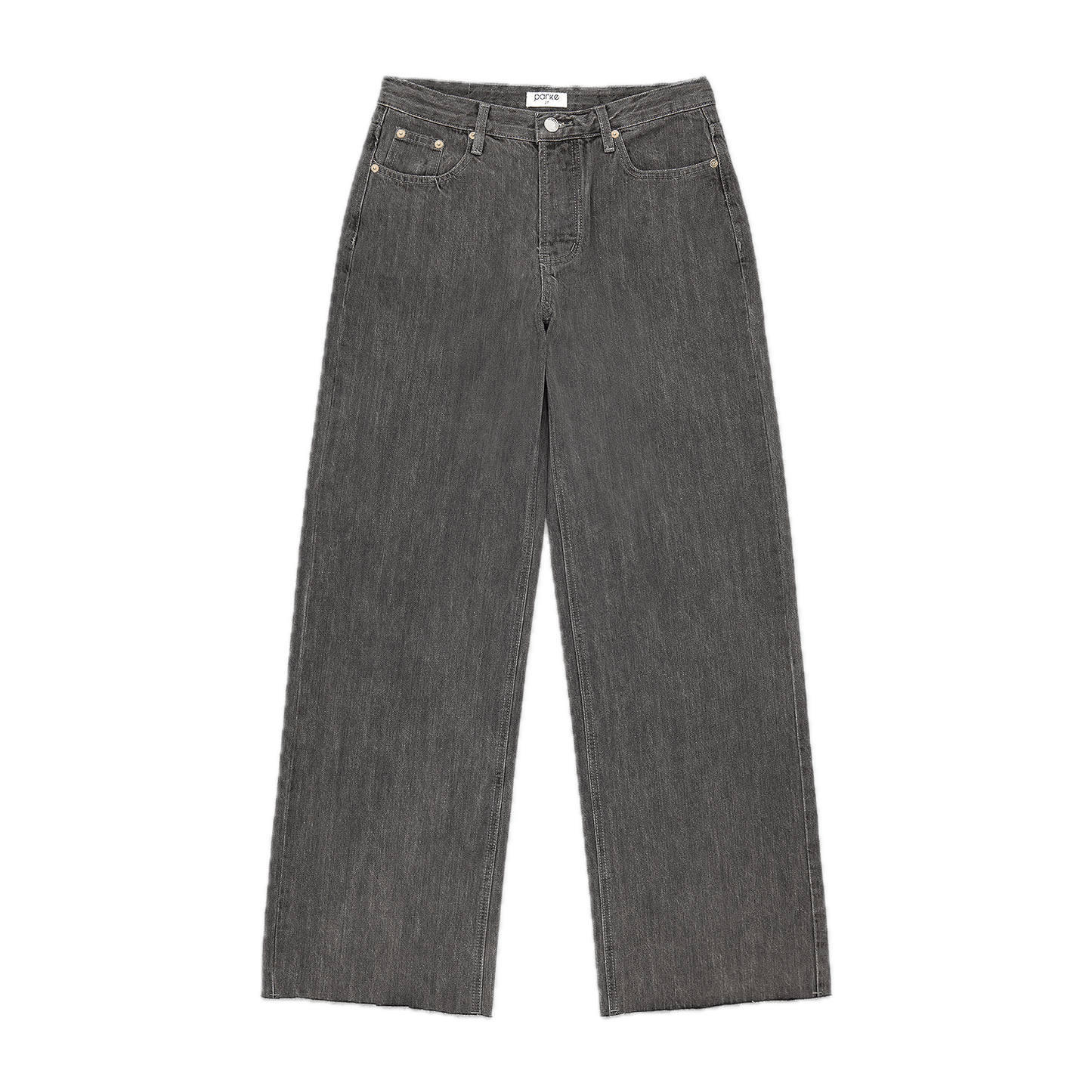 flat lay low rise baggy jean - grey