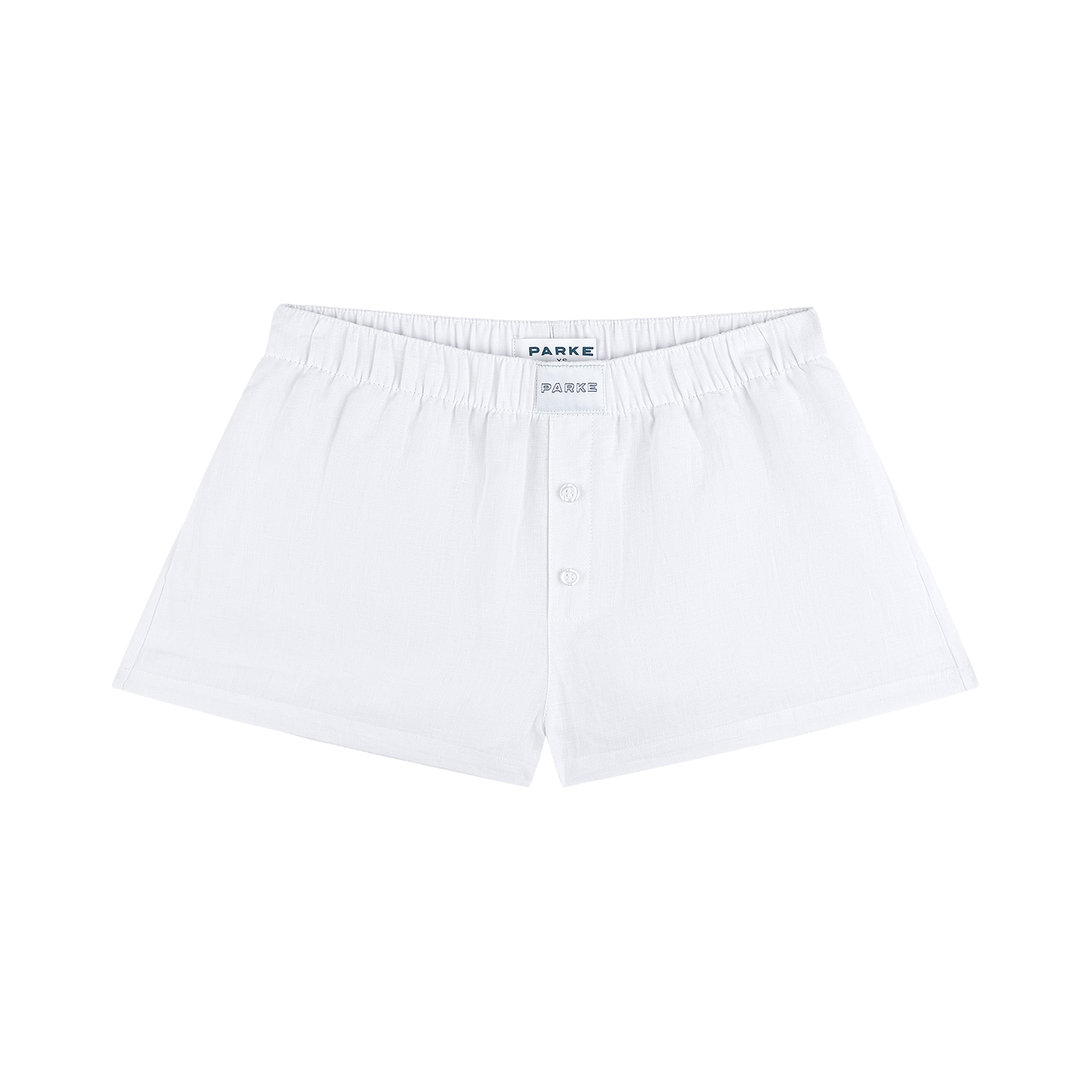 Linen Boxer Short - White