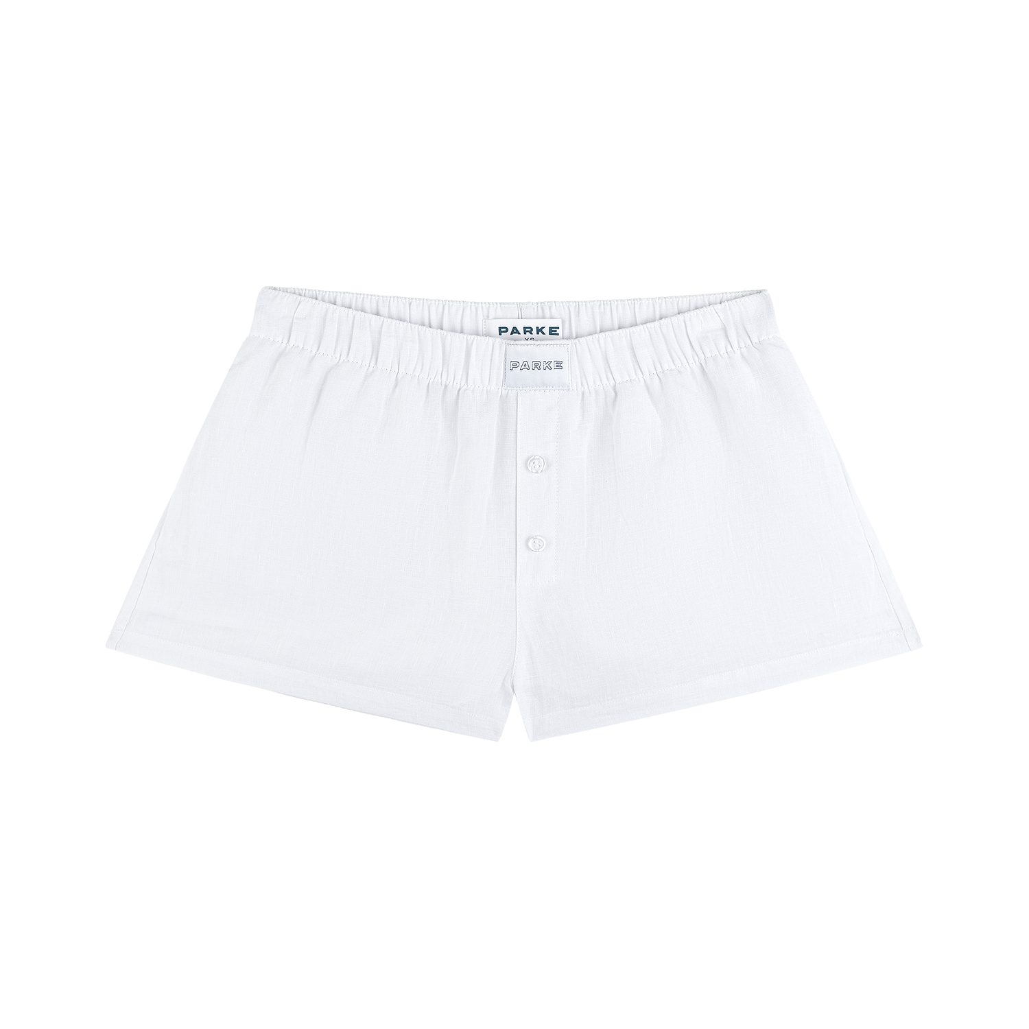 Linen Boxer Short - White