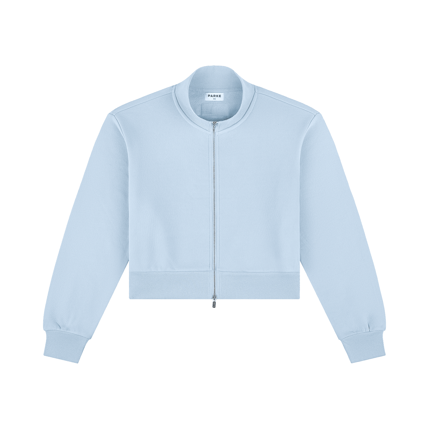 Zip Up Mockneck - Powder Blue