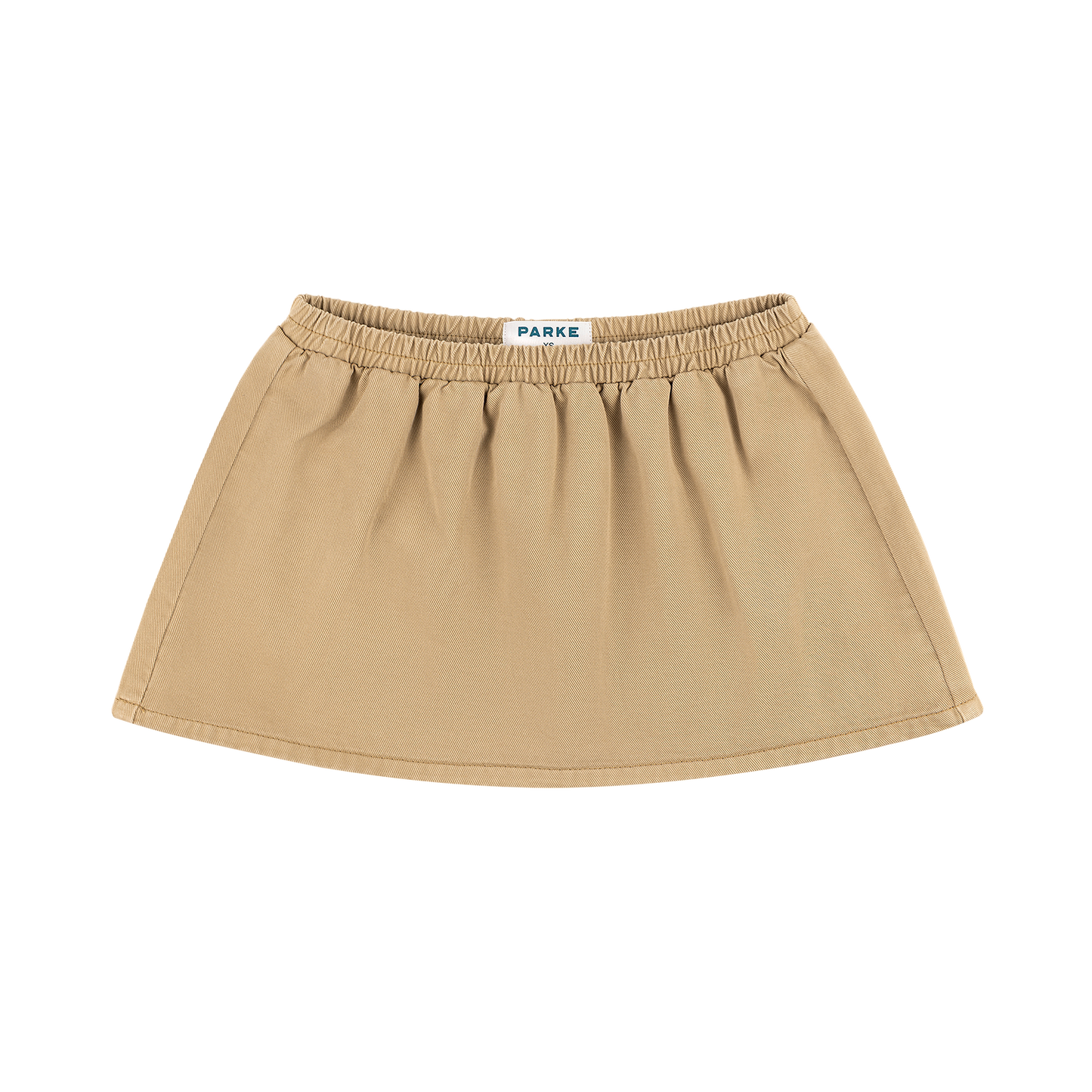 Elastic Mini Skirt - Camel