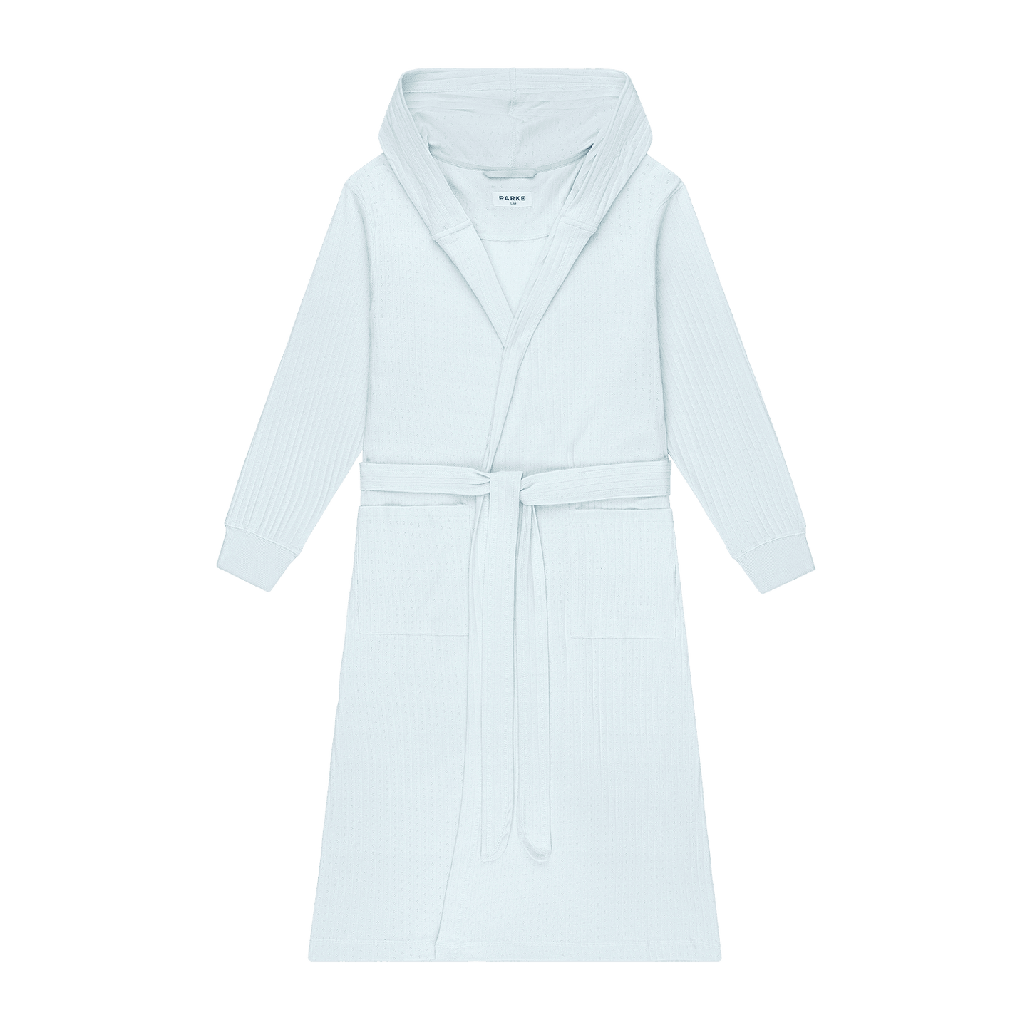 Pointelle Robe - Pale Blue