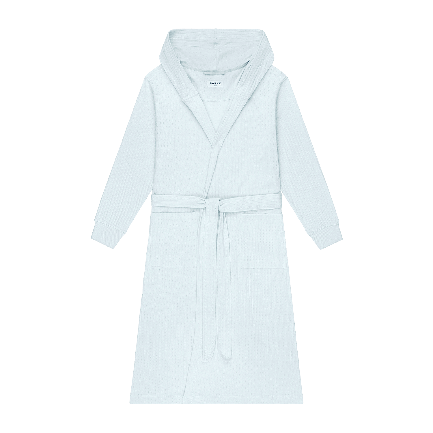 Pointelle Robe - Pale Blue