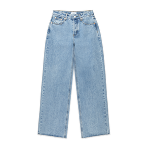 low rise baggy jeans flat lay -vintage wash