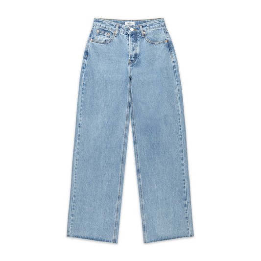 low rise baggy jeans flat lay -vintage wash