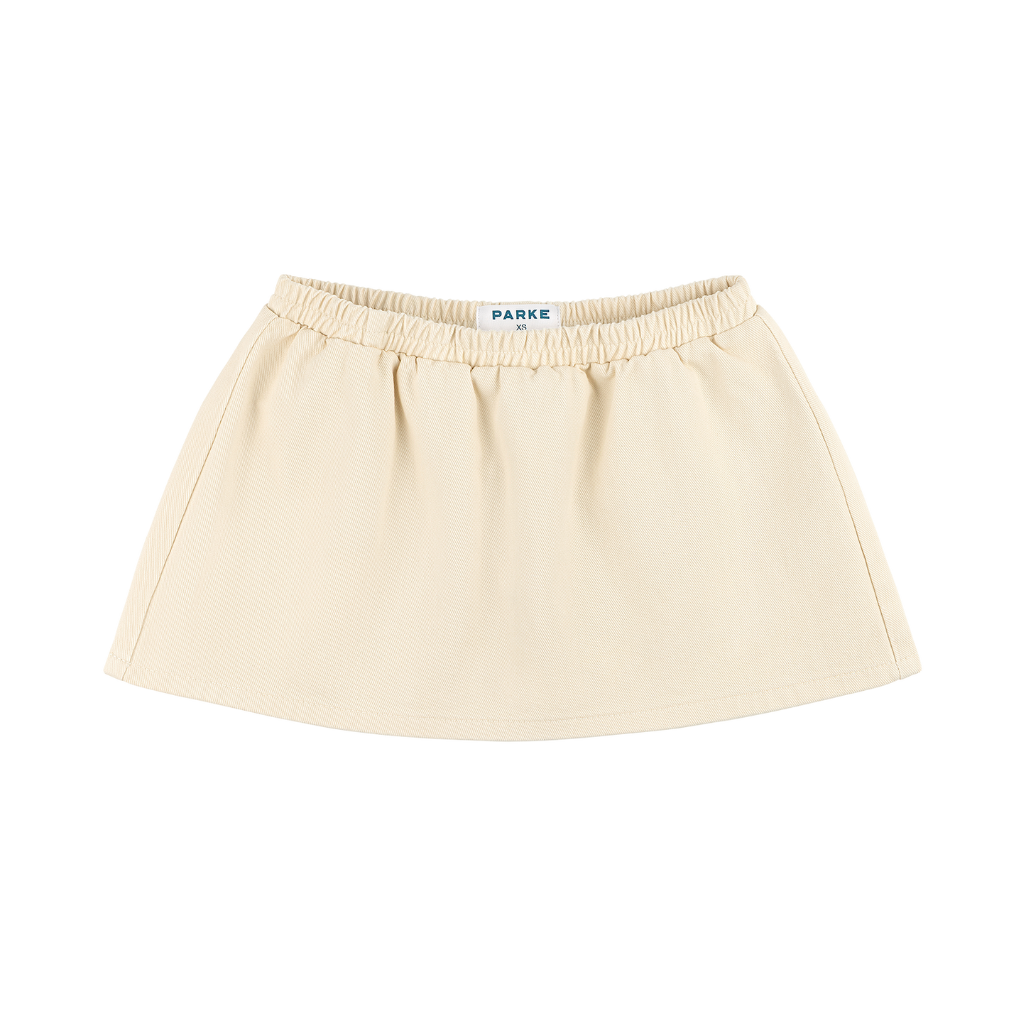 Elastic Mini Skirt - Cream