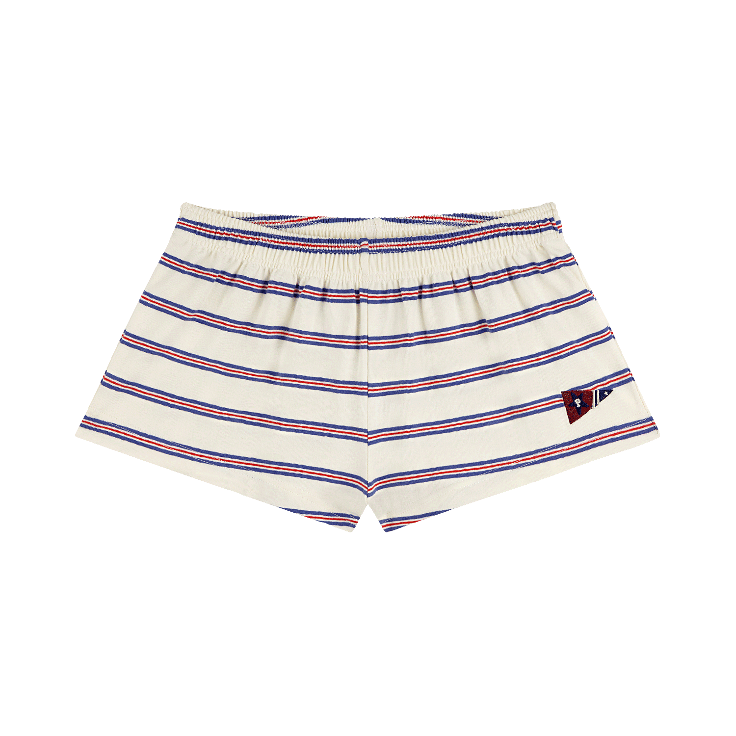 Patched Cotton Boxer Shorts - Anchor Stripe