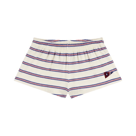 Patched Cotton Boxer Shorts - Anchor Stripe
