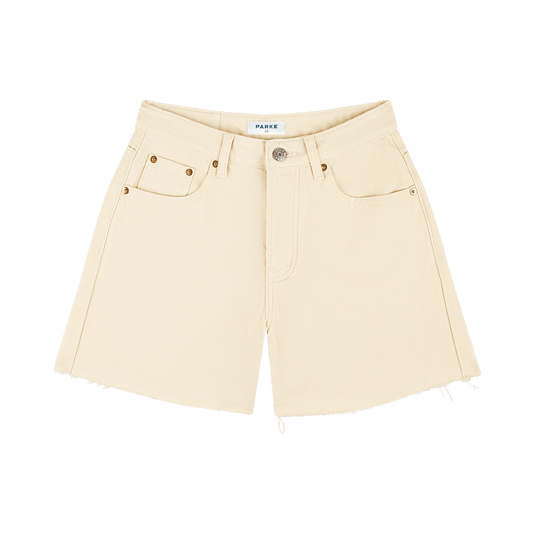 Long Baggy Shorts - Cream