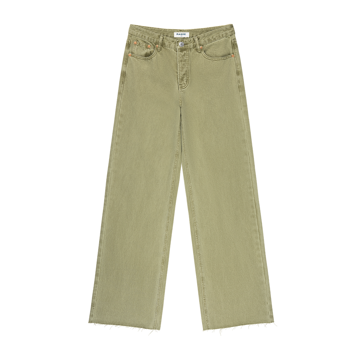 Low Rise Baggy Jeans - Moss