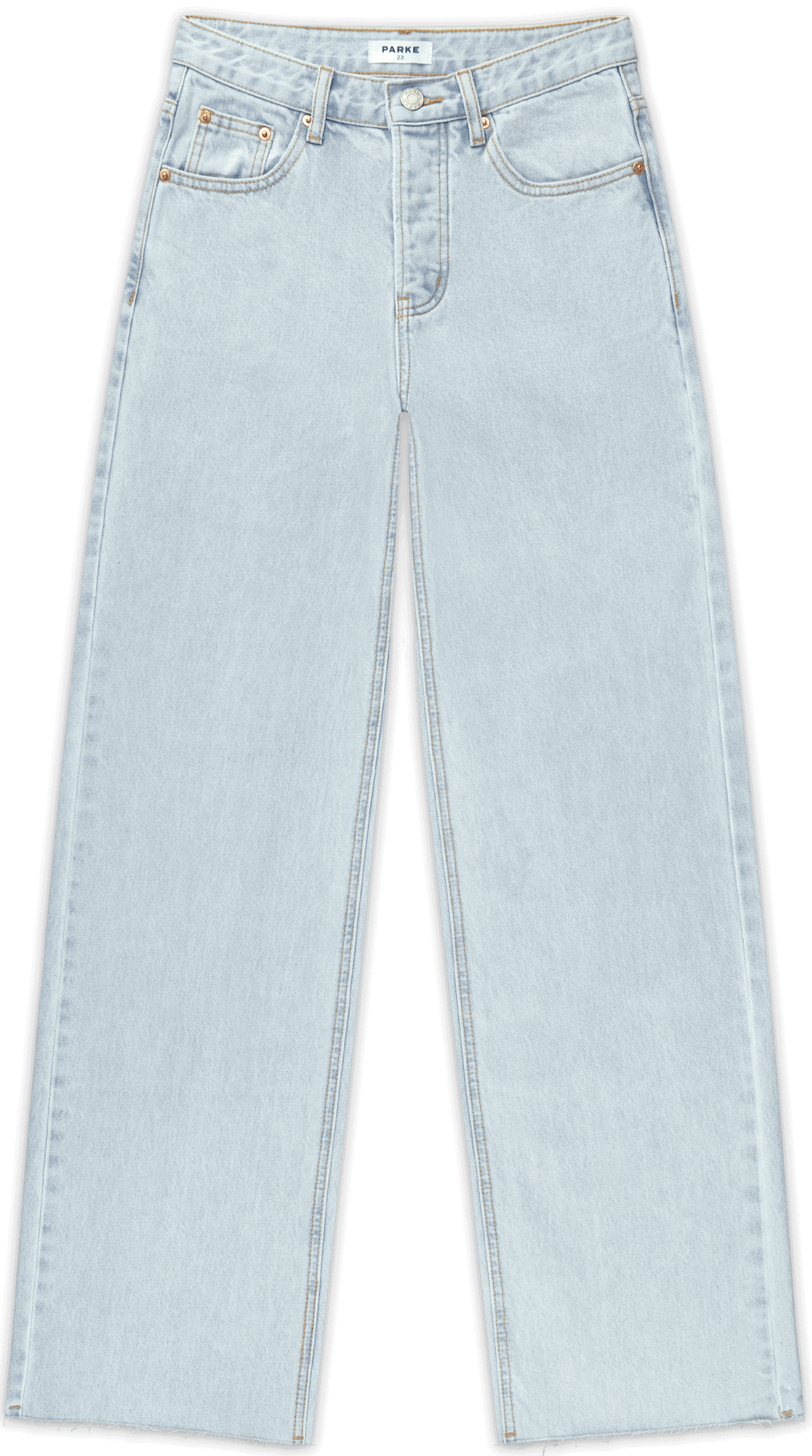 low rise baggy jean flat lay -light wash