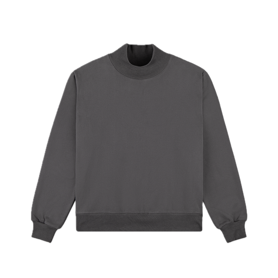 turtleneck sweatshirt flat lay- midnight