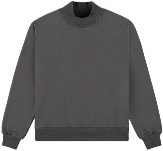 turtleneck sweatshirt flat lay - midnight